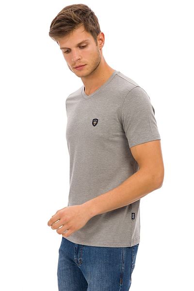 Galvanni Men's Gray T-Shirt - Prim Gray Melange