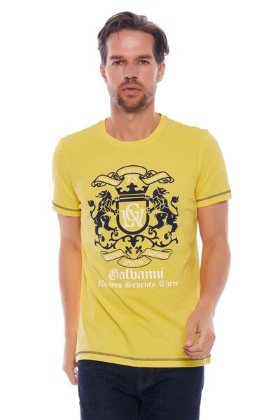 Galvanni Erkek Sarı T-shırt - Maluku Yellow