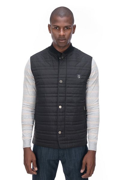 Galvanni Jınn Black Multi Men's Black Vest