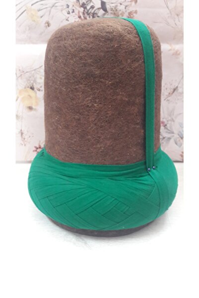 KONYA ŞEKERCİM El Yapımı Keçe Mevlana Mevlevi Destar Büyük Boy