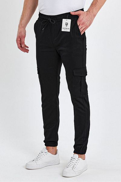 F400 Μοντέλο Yk12 - Slim Fit Elastic Waist and Leg Cargo Pants