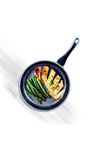 ALER HOME مقلاة ميداس رمادية اللون مقاس 32 سم