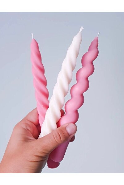 MUMBOX 3’lü Spiral ve Twist Şamdan Mum