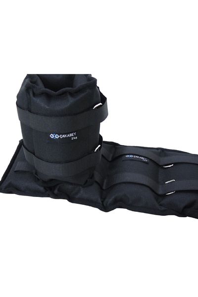 ÇAKABEY - Hand-Foot Wrist Weight 2 Kg Pair (2 Pieces) Black
