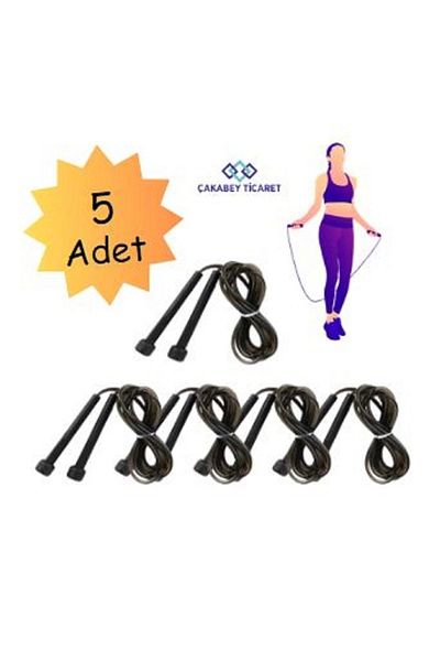 ÇAKABEY Pvc 5 Pcs Color Options Length Adjustable Jump Rope