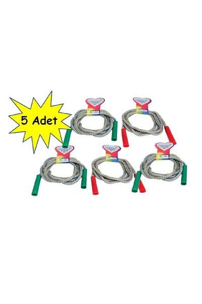 ÇAKABEY JUMP ROPE 5 Pieces 2 Meters Children's Jump Rope Adjustable Length