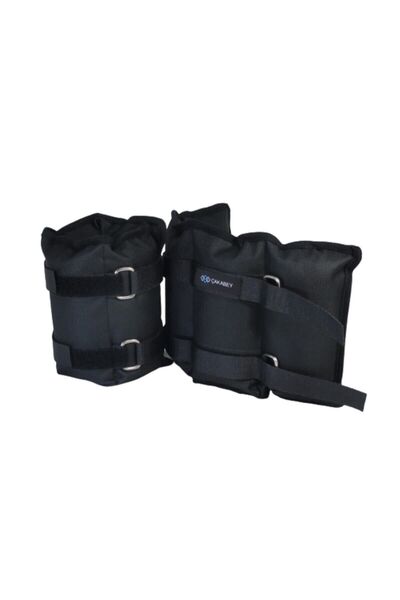 ÇAKABEY Hand Wrist Weight 5 kg + 5 kg (Total 10 kg) Black Sandbag Slim