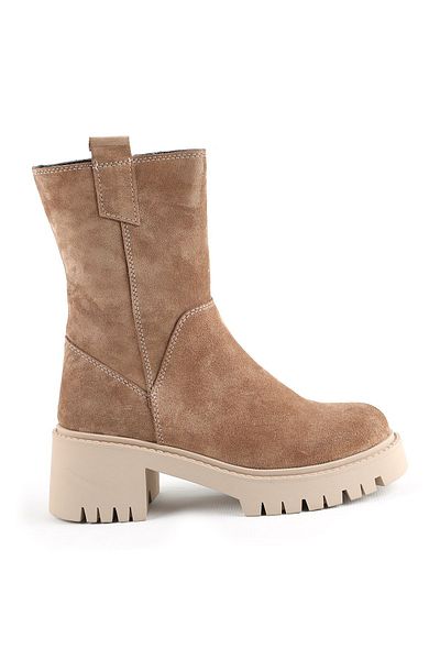 Libero L04.380 Suede Leather Γυναικείες Μπότες Caramel