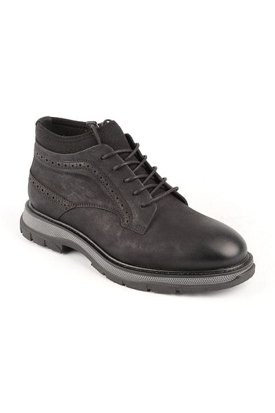 Libero 1341 Ανδρικές μπότες Nubuck Μαύρες