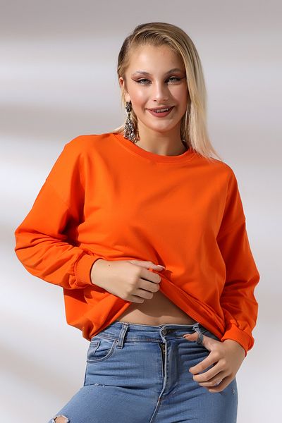Endies Hanorac Oversize Portocaliu - Model 20814