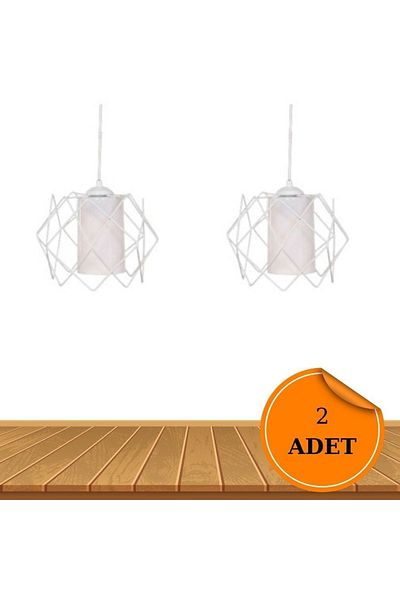 MHK Collection Prism White Mica White Pendant Lamp Chandelier