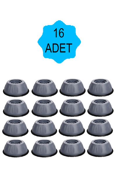 Genel Markalar 16 li Beyaz Eşya Ayağı Çamaşır Bulaşık Makinası Buzdolabı Yüks...