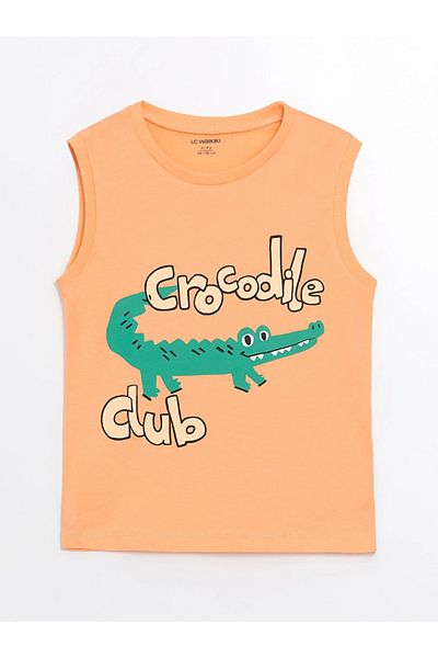 LC Waikiki LCW Baby Baby Boy Undershirt - Crew Neck, Sleeveless Printed
