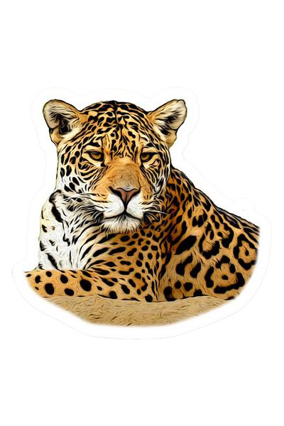 MegaSticker Autocolant Jaguar 13x12cm - pentru motor, cască, laptop și mașină