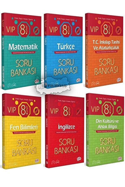Editör Yayınevi Editör Yayınları 8.Sınıf Vip Soru Bankası Seti 6 lı