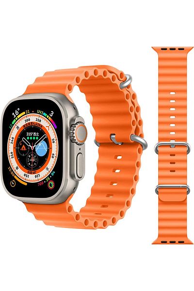 Accessories Apple Watch 38 MM - Colorful Silicone Strap and Cord Orange