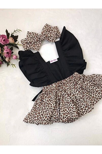 CRYSTALSHOP Girl's Frilly Salopet Bandana Set