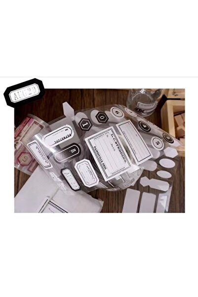 SF SCRAPBOOK KIRTASİYE Scrapbook Washi Journal Pul Sticker Rulo Pet Sticker T...