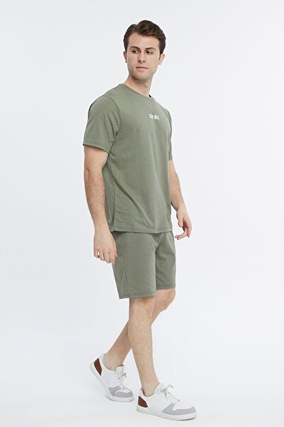 YHGTEKSTİL Men's Sleep Set - With Shorts