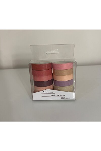 SF SCRAPBOOK KIRTASİYE Desenli Bant Washitape Scrapbook Kawaii Soft Temalı 10...