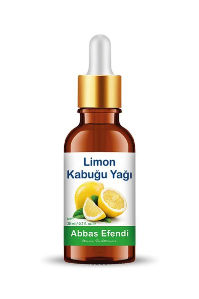 Abbas Efendi 20 ml Lemon Peel Oil - Glass Bottle and Measured Glass Stick