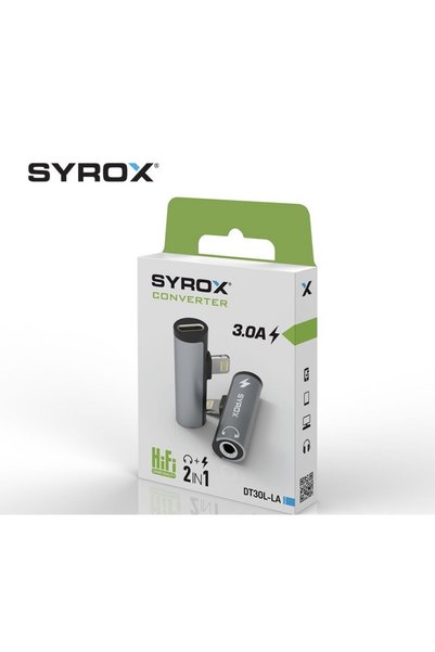 Syrox İPHONE ŞARJ VE KULAKLIK 2 Li ADAPTÖR