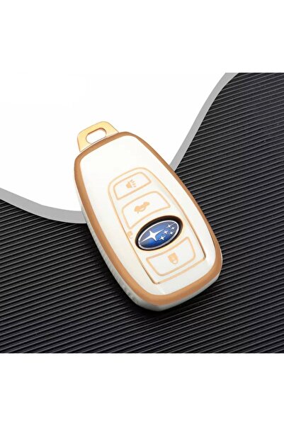 AYZ GARAGE Husă pentru chei Subaru Tpu Material cremă