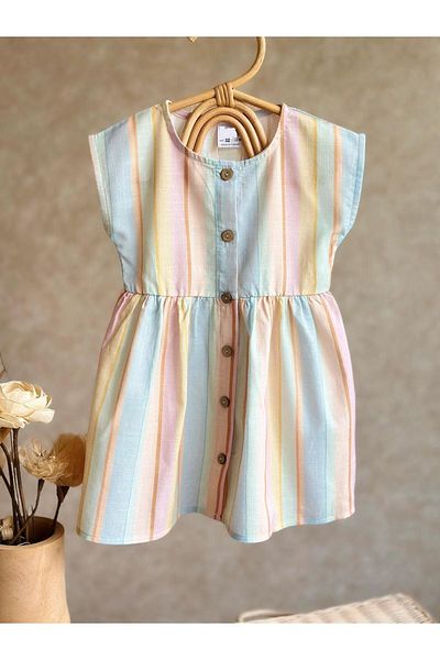 AdaKids New Season Rainbow Girl's Dress