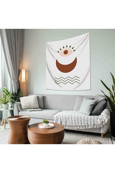 WALLHANG عين القمر - عين القمر - غطاء حائط، سجادة حائط - 130x150 سم