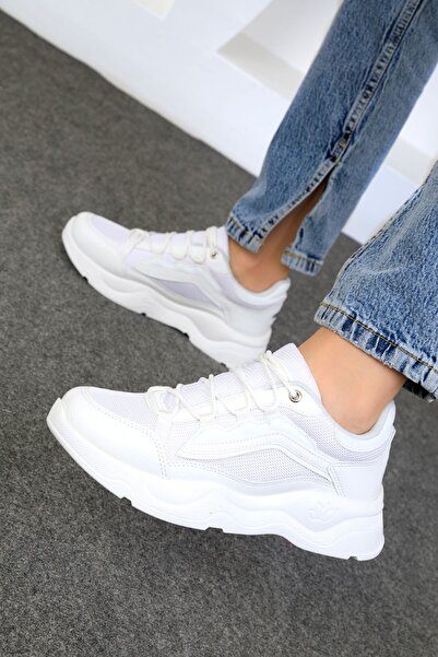 SOHO Dámské bílé tenisky – model 19262