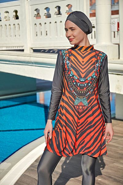 Remsa Mayo Design Fully Covered Hijab Swimsuit 900-305 Kenya