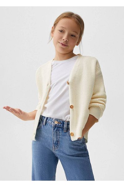 MANGO Kids Βαμβακερό τζιν για μαμά