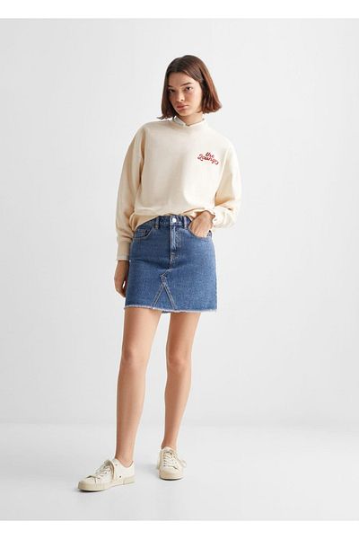 Mango Teen White Sweatshirt for Children