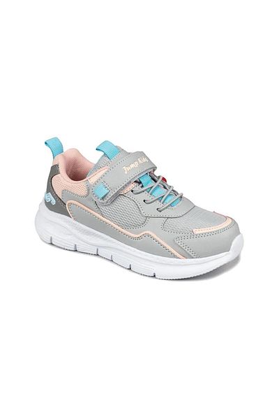 Jump 28122 Model Gray and Salmon Sneakers
