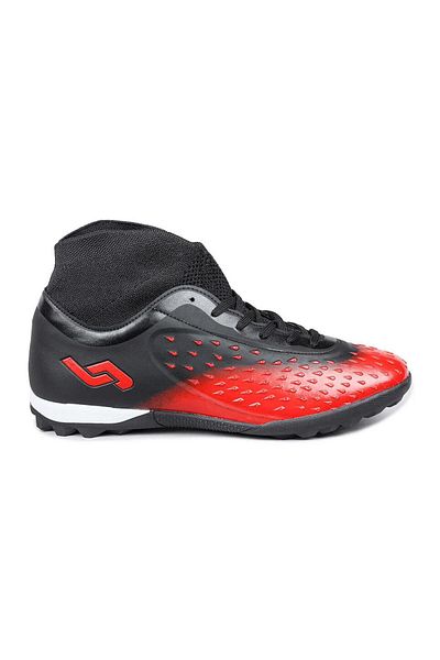 Jump 29673 Red - Black Astroturf Football Shoes with Socks