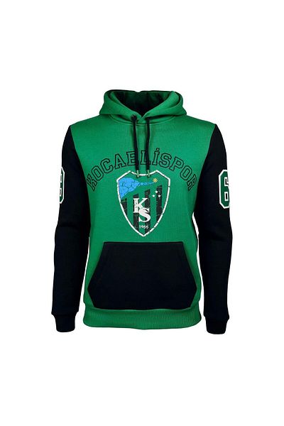 Cix Spor Φούτερ με κουκούλα με άδεια Kocaelispor Πράσινο-Μαύρο