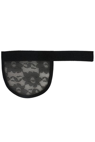 KONAK PERUK Black Velcro Ponytail Planting Net