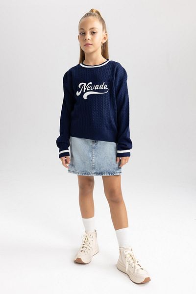DeFacto Girl's Crew Neck Sweater - A2885a823au
