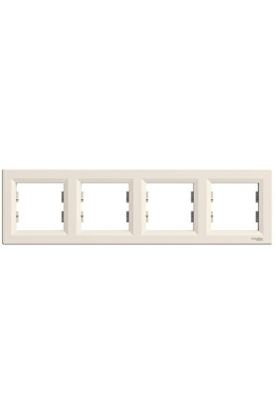 Schneider Electric Schneider Eph5800423 Asfora Krem Dörtlü Çerçeve Yatay