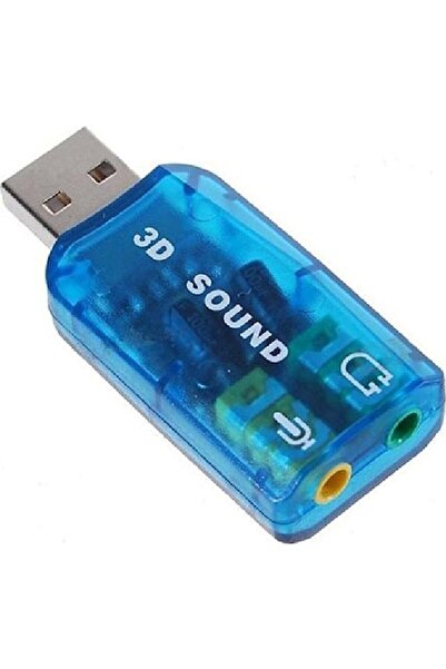 Genel Markalar Usb Ses Kartı 5.1 3d Sound Usb Harici Ses Kartı Audio Çevirici