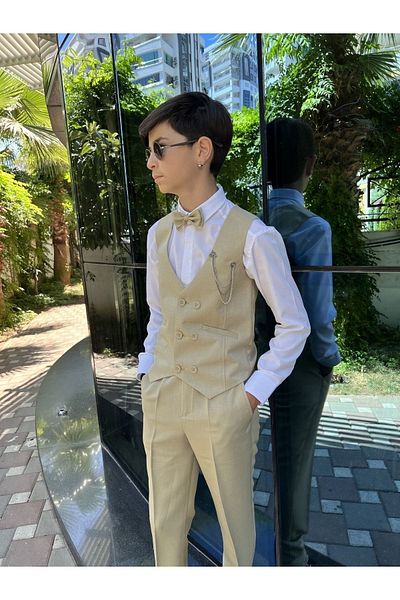 WENA KİDS Children's Vest Suit Shirt Set