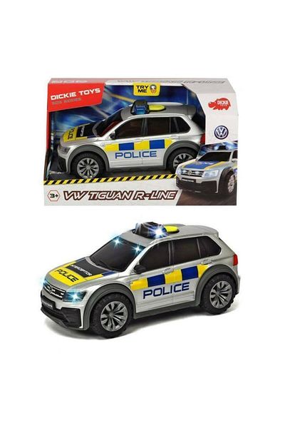 Simba Dickie Toys Volkswagen Tiguan R-Line Police Car with Light and Sound 25 cm
