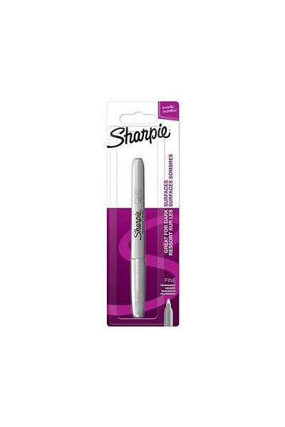 Sharpie Permanent Metallic Silver Blister - Single Marker