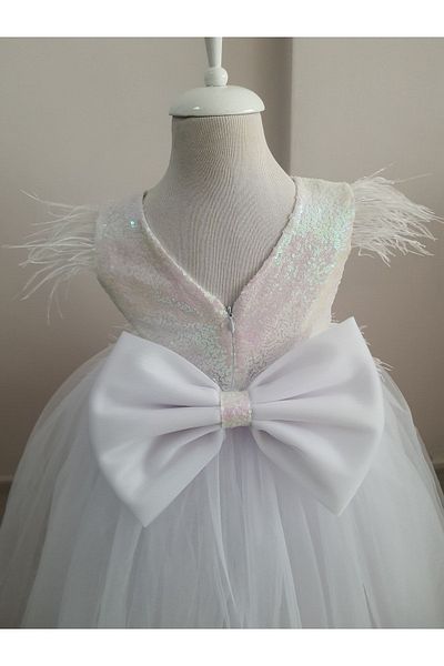 Kidstore Κοριτσίστικο νησιώτικο φόρεμα με φτερωτή μέση και ώμους