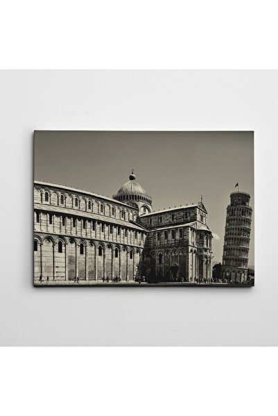 Pisa Kulesi  Yüksek Çözünürlüklü Büyük Ebat Kanvas Tablo