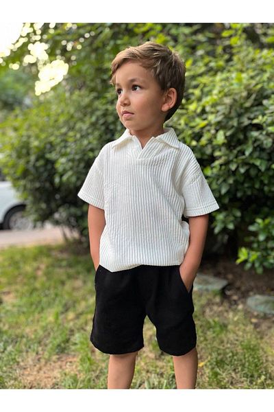 wiizy kids Linen Corded Style Boys' Set