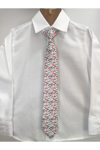 GallanD Digital Printed Fabric Tied Vibrant Color Patterned Unisex Special Day Birthday Wedding Children's Tie