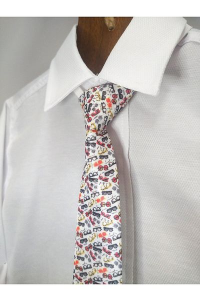 GallanD Digital Printed Fabric Tied Vibrant Color Patterned Unisex Special Day Birthday Wedding Children's Tie