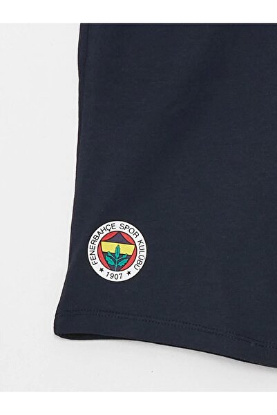 LC Waikiki LCW Kids Beli Lastikli Fenerbahçe Baskılı Erkek Çocuk Şort