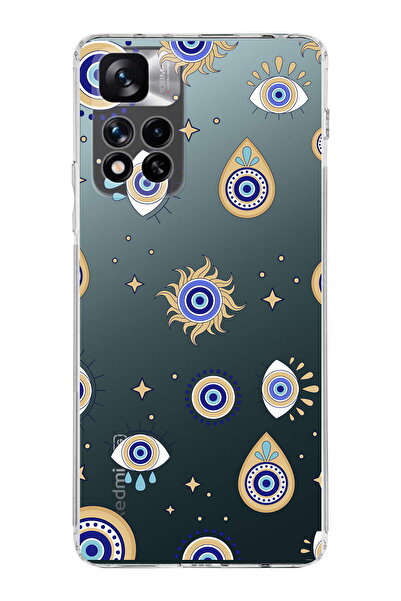PrintiFy Xiaomi Redmi Note 11 Pro Plus 5G ile Uyumlu Nazar Boncuğu 5  Kamera ...